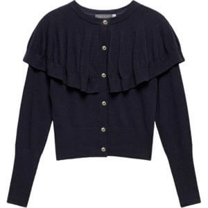 Mint Velvet Navy Cape Detail Cardigan